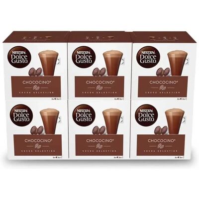 Chococino 96 Cápsulas Dolce Gusto - 6 Cajas de 16 Unidades para Chocolate Caliente Cremoso y Espumoso Chococino 96 Cápsulas Dolce Gusto - 6 Cajas de 16 Unidades para Chocolate Caliente Cremoso y Espumoso