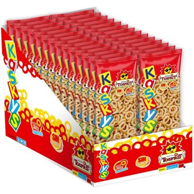 Tosfrit Aperitivos - Caja de Kaskys Originales - Aros de Maíz Fritos - Sin Gluten - Elige Tu Tamaño Tosfrit Aperitivos - Caja de Kaskys Originales - Aros de Maíz Fritos - Sin Gluten - Elige Tu Tamaño