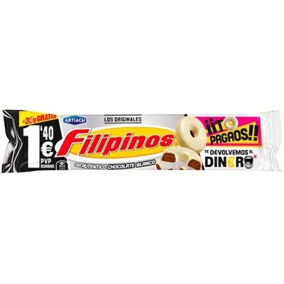 Ninguno Filipinos con Chocolate Blanco, 12 unidades x 128g Ninguno Filipinos con Chocolate Blanco, 12 unidades x 128g