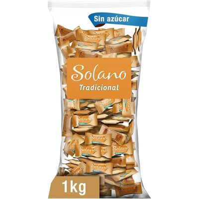 Ninguno Solano. Caramelos sabor Tradicional cremoso, sin azúcar. Bolsa de 1kg Ninguno Solano. Caramelos sabor Tradicional cremoso, sin azúcar. Bolsa de 1kg