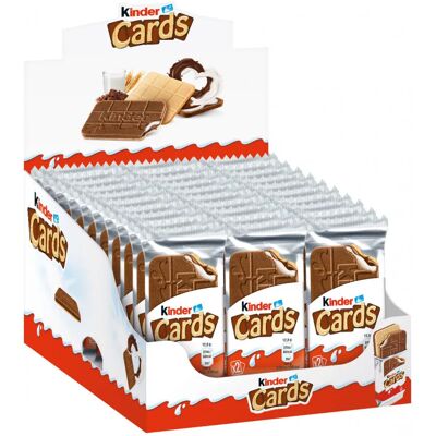 Kinder Cards - 30 Unidades - Galletas Kinder Cards con Chocolate Kinder Kinder Cards - 30 Unidades - Galletas Kinder Cards con Chocolate Kinder