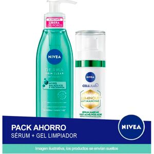 NIVEA Pack ahorro limpieza facial - Contiene Sérum anti marcas y Gel limpiador NIVEA Pack ahorro limpieza facial - Contiene Sérum anti marcas y Gel limpiador