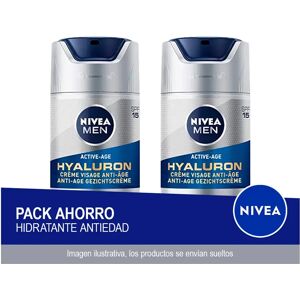 NIVEA MEN Hyaluron Crema Hidratante Antiedad FP15 50ml - Pack ahorro de 2 unidades NIVEA MEN Hyaluron Crema Hidratante Antiedad FP15 50ml - Pack ahorro de 2 unidades
