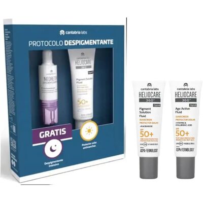 cantabria labs Cantabria Heliocare 360º Pigment Solution Fluid 50+50 ml + Regalo Neoretin Discrom Control Concentrate Despigmentante Intensivo 10 ml + Regalo Protector Age Fluid y Pigment Fluid 3 ml cantabria labs Cantabria Heliocare 360º Pigment Solution Fluid 50+50 ml + Regalo Neoretin Discrom Control Concentrate Despigmentante Intensivo 10 ml + Regalo Protector Age Fluid y Pigment Fluid 3 ml