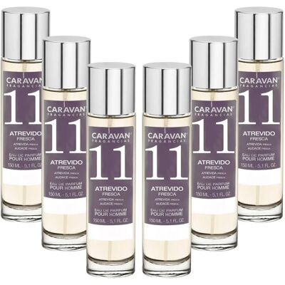 Caravan Fragancias Pack de 6x Perfume Caravan Hombre Nº11 - 150ml Caravan Fragancias Pack de 6x Perfume Caravan Hombre Nº11 - 150ml