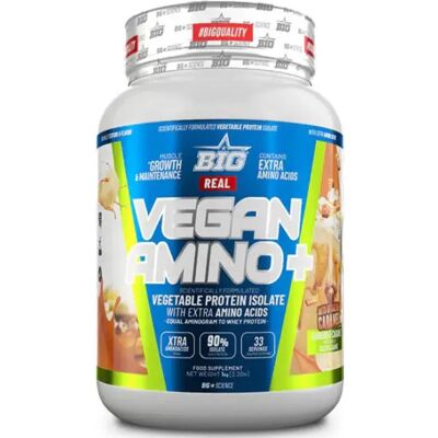 Big Amino Vegano + 1 Kg - Suplemento de Proteínas Big Amino Vegano + 1 Kg - Suplemento de Proteínas