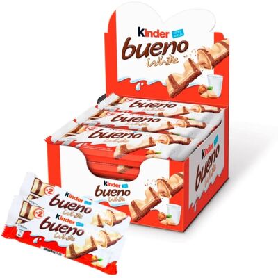 Kinder Bueno White - Caja 15 unidades x 2 Barritas - Kinder Bueno Blanco Kinder Bueno White - Caja 15 unidades x 2 Barritas - Kinder Bueno Blanco