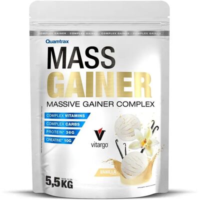Quamtrax Mass Gainer Vainilla - Aumenta La Masa Muscular Quamtrax Mass Gainer Vainilla - Aumenta La Masa Muscular