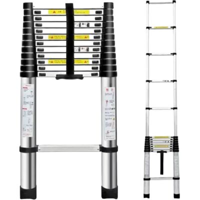Ninguno Escalera Plegable Aluminio Material de Alta Calidad y Duradero -Desde 2.0 metros Hasta 4,4 metros - Distintas Alturas Disponibles ,Escalera Telescópica de Aluminio Multiusos EN131 (ES002 3699 4699 Ninguno Escalera Plegable Aluminio Material de Alta Calidad y Duradero -Desde 2.0 metros Hasta 4,4 metros - Distintas Alturas Disponibles ,Escalera Telescópica de Aluminio Multiusos EN131 (ES002 3699 4699