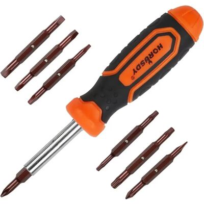 JUJU EasySpeed Juego de Destornilladores, Estuche destornillador, 14 Puntas Dobles Cabeza Torx Estrella Plana Intercambiables, Puntas Imán Magnéticas JUJU EasySpeed Juego de Destornilladores, Estuche destornillador, 14 Puntas Dobles Cabeza Torx Estrella Plana Intercambiables, Puntas Imán Magnéticas