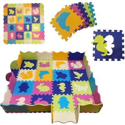 Ninguno Alfombra Infantil ASENME de Goma EVA Acolchada 145x145 cm, Antideslizante e Impermeable, Plegable y Portátil, Segura para Bebés desde 6 Meses, Certificada SGS, Ideal para Jugar y Aprender Ninguno Alfombra Infantil ASENME de Goma EVA Acolchada 145x145 cm, Antideslizante e Impermeable, Plegable y Portátil, Segura para Bebés desde 6 Meses, Certificada SGS, Ideal para Jugar y Aprender