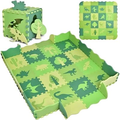 Asenme - Puzzle de Goma Espuma para Bebés - Verde - 36 Piezas - Alfombra de Juego Asenme - Puzzle de Goma Espuma para Bebés - Verde - 36 Piezas - Alfombra de Juego