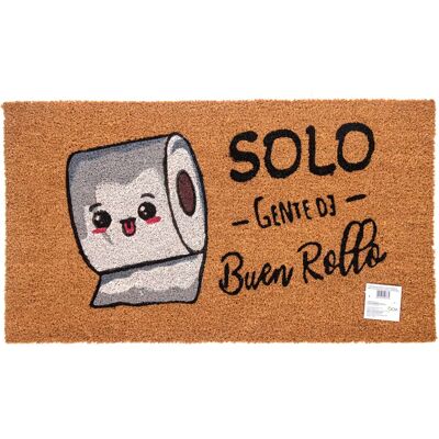 NONE Felpudo de Coco Natural con Base Antideslizante, Absorbente para la entrada de casa, Ideal para Puerta Exterior o Pasillo. Gente de buen rollo. 3 tamaños disponibles NONE Felpudo de Coco Natural con Base Antideslizante, Absorbente para la entrada de casa, Ideal para Puerta Exterior o Pasillo. Gente de buen rollo. 3 tamaños disponibles