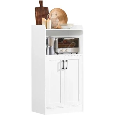 SoBuy FSB47-W Aparador con 2 estantes y 2 puertas armario microondas tocador Armario de cocina pasillo armario lateral SoBuy FSB47-W Aparador con 2 estantes y 2 puertas armario microondas tocador Armario de cocina pasillo armario lateral