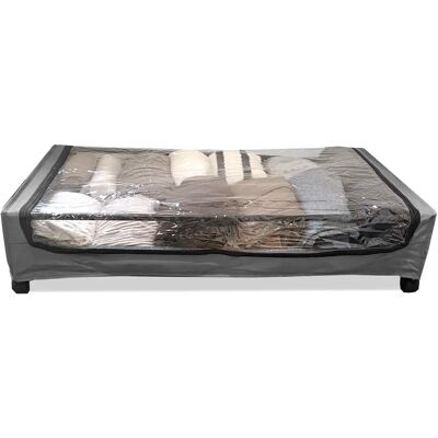 Organizador de Ropa Bajo Cama Square Nyana Home Ruedas y Tapa Transparente – Almacenamiento Plegable y Práctico para Ropa, Zapatos y Más – Diseño Compacto para Espacios Reducidos Organizador de Ropa Bajo Cama Square Nyana Home Ruedas y Tapa Transparente – Almacenamiento Plegable y Práctico para Ropa, Zapatos y Más – Diseño Compacto para Espacios Reducidos