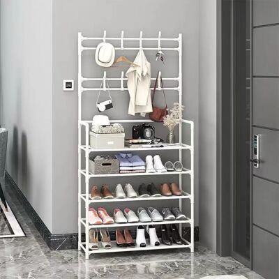 NONE Mi Ko Mi Ka Perchero de pie con banco para zapatos y ganchos extraíbles - Mueble de entrada multifuncional (80 x 25 x 154 cm, Negro/Blanco) MIKOMIKA ESTANTERIA (ZAPA001 1590 D7) NONE Mi Ko Mi Ka Perchero de pie con banco para zapatos y ganchos extraíbles - Mueble de entrada multifuncional (80 x 25 x 154 cm, Negro/Blanco) MIKOMIKA ESTANTERIA (ZAPA001 1590 D7)