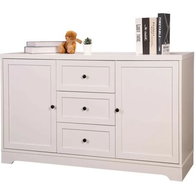 Miroytengo Mueble de Comedor Aparador Salón Ottavia Estilo Contemporáneo 2 Puertas 3 Cajones Color Blanco 120 cm Miroytengo Mueble de Comedor Aparador Salón Ottavia Estilo Contemporáneo 2 Puertas 3 Cajones Color Blanco 120 cm