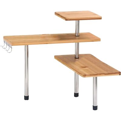 NONE Cosgomarket Organizador de Bambú para Armario de Cocina , Dimensiones 39x43x18cm. Diseño Extensible y Apilable, Perfecto para Optimizar el Espacio en el Armario. Estante Esquinero Ideal para la Cocina NONE Cosgomarket Organizador de Bambú para Armario de Cocina , Dimensiones 39x43x18cm. Diseño Extensible y Apilable, Perfecto para Optimizar el Espacio en el Armario. Estante Esquinero Ideal para la Cocina