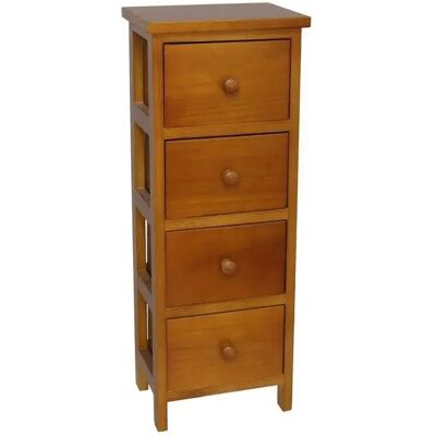 Ninguno G Cajonera 4 cajones decoración mobiliario hogar nihoa 25x18x64cm/30x24x75cm Ninguno G Cajonera 4 cajones decoración mobiliario hogar nihoa 25x18x64cm/30x24x75cm