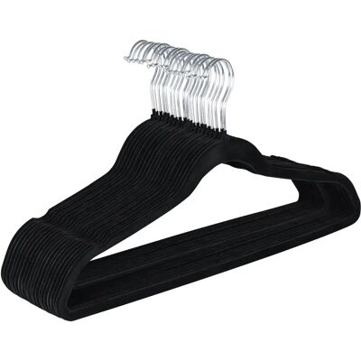T-Lovendo Pack de 20, 30 o 50 Perchas de Ropa de Plástico Antideslizantes Negras - Ahorra espacio - Cabezal Giratorio - Para Camisetas, Pantalones, y Camisas - Ranuras para Hombros T-Lovendo Pack de 20, 30 o 50 Perchas de Ropa de Plástico Antideslizantes Negras - Ahorra espacio - Cabezal Giratorio - Para Camisetas, Pantalones, y Camisas - Ranuras para Hombros