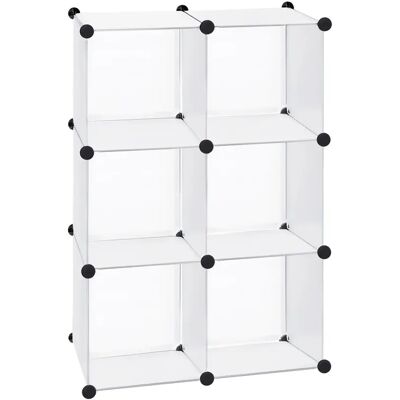 Ninguno T-lovendo Armario Modular Cubos Blanco Montaje Fácil Ninguno T-lovendo Armario Modular Cubos Blanco Montaje Fácil