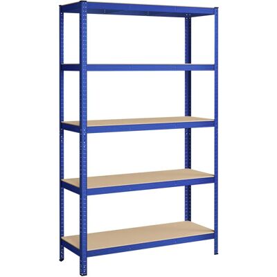 SONGMICS Estantería Pesada de 5 Niveles, Estantería de Acero, Montaje sin Herramientas, para Instrumentos, Garaje, Almacén, Trastero, Carga de 875 kg, 60 x 120 x 200 cm, Azul/Gris/Negro/Plata SONGMICS Estantería Pesada de 5 Niveles, Estantería de Acero, Montaje sin Herramientas, para Instrumentos, Garaje, Almacén, Trastero, Carga de 875 kg, 60 x 120 x 200 cm, Azul/Gris/Negro/Plata