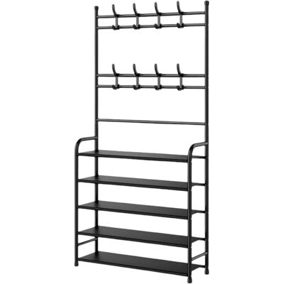 Ninguno Mi Ko Mi Ka Perchero de pie con banco para zapatos y ganchos extraíbles - Mueble de entrada multifuncional (80 x 25 x 154 cm, Negro/Blanco)Mikomika Estanteria Entrada Zapato (ZAPATO-002) Ninguno Mi Ko Mi Ka Perchero de pie con banco para zapatos y ganchos extraíbles - Mueble de entrada multifuncional (80 x 25 x 154 cm, Negro/Blanco)Mikomika Estanteria Entrada Zapato (ZAPATO-002)