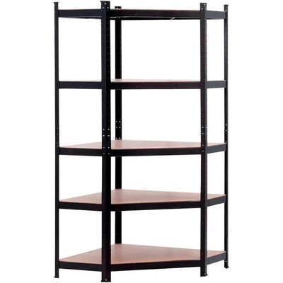 JUJU ORION91oficial® - Estantería Esquinera, Color Negro, Metálica Modular Almacenaje 180x70x40cm Acero y MDF Antihumedad, Hogar, Trastero, Garaje, 5 Baldas Ajustables, Cargas Pesadas 1750Kg Estantería - JUJU ORION91oficial® - Estantería Esquinera, Color Negro, Metálica Modular Almacenaje 180x70x40cm Acero y MDF Antihumedad, Hogar, Trastero, Garaje, 5 Baldas Ajustables, Cargas Pesadas 1750Kg Estantería -