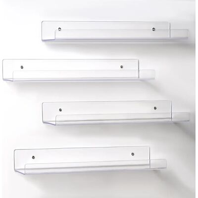 T-LoVendo Pack de 4 Estantes Flotante Acrílico Transparente, Flotante, Repisas de Pared Decorativas, 38 cm, Estante para Sala de Estar, Dormitorio, Cocina, Baño Oficia, Baldas Pared Almacenaje T-LoVendo Pack de 4 Estantes Flotante Acrílico Transparente, Flotante, Repisas de Pared Decorativas, 38 cm, Estante para Sala de Estar, Dormitorio, Cocina, Baño Oficia, Baldas Pared Almacenaje