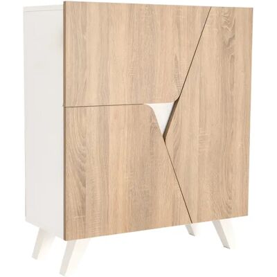 Ninguno Myoshome - Mueble Aparador Comoda, Mueble Recibidor, Aparadores para Salon, Aparador Entrada Recibidor, Roble y Blanco 80 x 94 x 34 cm. Marte Ninguno Myoshome - Mueble Aparador Comoda, Mueble Recibidor, Aparadores para Salon, Aparador Entrada Recibidor, Roble y Blanco 80 x 94 x 34 cm. Marte