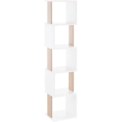 Ninguno MyosHome - Estanteria libreria Moderna, Estanteria Libros para Almacenamiento y decoración, Estanteria Salon y estanteria Estrecha y Alta, Color Blanco Roble Sonoma de 30 x 35 x 161 cm. Rastus Ninguno MyosHome - Estanteria libreria Moderna, Estanteria Libros para Almacenamiento y decoración, Estanteria Salon y estanteria Estrecha y Alta, Color Blanco Roble Sonoma de 30 x 35 x 161 cm. Rastus