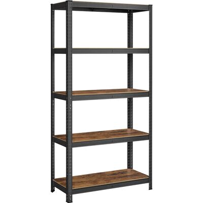 SONGMICS Estantería de 4/5Niveles, 40 x 90 x 180 cm/50 x 100 x 200 cm/60 x 120 x 200 cm/40 x 80 x 160 cm/30 x 75 x 150 cm/37 x 37 x 150 cm,Estantes Ajustables, Estilo Natural, para Cocina, Salón, SONGMICS Estantería de 4/5Niveles, 40 x 90 x 180 cm/50 x 100 x 200 cm/60 x 120 x 200 cm/40 x 80 x 160 cm/30 x 75 x 150 cm/37 x 37 x 150 cm,Estantes Ajustables, Estilo Natural, para Cocina, Salón,