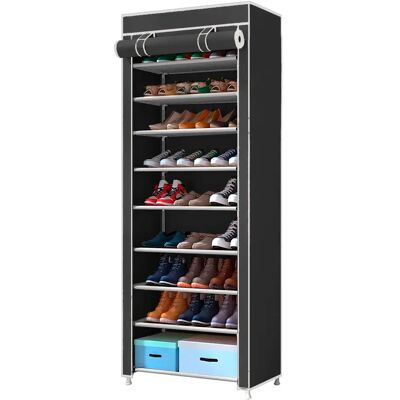 Armario Zapatero Tela con Puerta Nyana Home 160x30x60 Cm - Organizador de Zapatos 27 Pares Armario Zapatero Tela con Puerta Nyana Home 160x30x60 Cm - Organizador de Zapatos 27 Pares