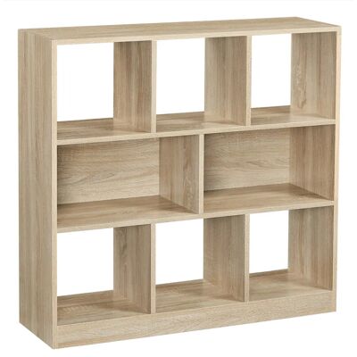 VASAGLE Librería, Estantería de Pie, con 8 Compartimentos Abiertos, Utilizable Horizontalmente, Lateralmente o Boca Abajo, 30 x 97,5 x 100 cm, para Sala de Estar, Oficina, Color Roble/Blanco VASAGLE Librería, Estantería de Pie, con 8 Compartimentos Abiertos, Utilizable Horizontalmente, Lateralmente o Boca Abajo, 30 x 97,5 x 100 cm, para Sala de Estar, Oficina, Color Roble/Blanco