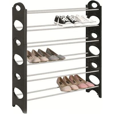 Ninguno LoLek Zapatero para 12 pares, de aluminio y plástico, liviano y transportable, con diseño ergonómico Ninguno LoLek Zapatero para 12 pares, de aluminio y plástico, liviano y transportable, con diseño ergonómico