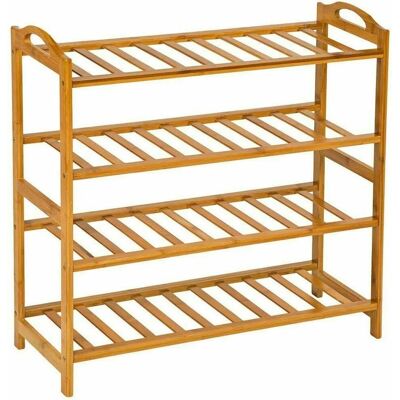 Ninguno Maxia Market Mueble Estantería zapatero de bambú para calzado armario zapatos de 3, 4, 5 niveles, Ideal para recibidor Ninguno Maxia Market Mueble Estantería zapatero de bambú para calzado armario zapatos de 3, 4, 5 niveles, Ideal para recibidor