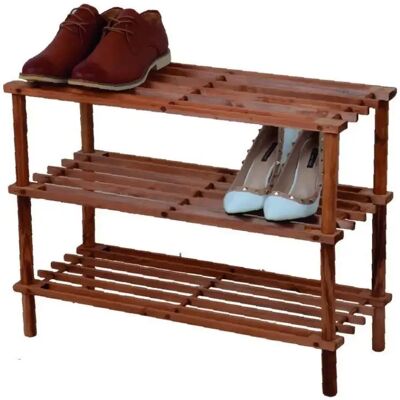 Ninguno C.A - Zapatero de Madera Multifuncional – Elegante Organizador de Zapatos con Opciones de 2, 3 o 4 Baldas Ninguno C.A - Zapatero de Madera Multifuncional – Elegante Organizador de Zapatos con Opciones de 2, 3 o 4 Baldas
