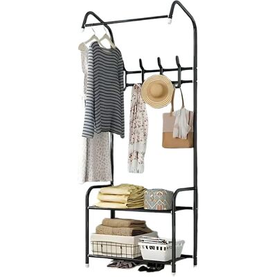 Ninguno LUTODY - Perchero Pie Metal y zapatero, Resistente con Estante para Zapatos - Organizador Ropa y Accesorios - Multifuncional para Salón, Dormitorio, Sala de estar, Recibidor, Entrada Ninguno LUTODY - Perchero Pie Metal y zapatero, Resistente con Estante para Zapatos - Organizador Ropa y Accesorios - Multifuncional para Salón, Dormitorio, Sala de estar, Recibidor, Entrada