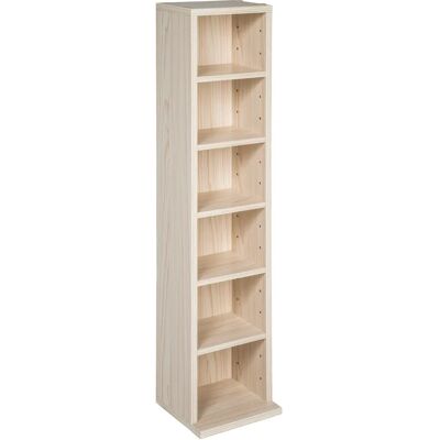 Tectake - Estantería para CDs con 6 compartimentos para 102 CDs 90 x 21 x 20 cm Espacio de almacenamiento para hasta 102 CDs Dimensiones (alto x ancho x fondo): aprox. 90 x 21 x 20 cm Fácil de Tectake - Estantería para CDs con 6 compartimentos para 102 CDs 90 x 21 x 20 cm Espacio de almacenamiento para hasta 102 CDs Dimensiones (alto x ancho x fondo): aprox. 90 x 21 x 20 cm Fácil de