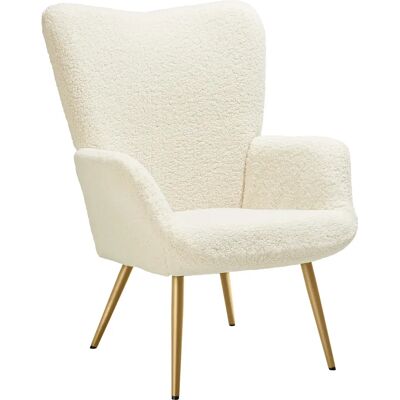 Tectake - Sillón Hygge orejero de estilo escandinavo, Butaca de salón tapizada, Tejido de borreguito bouclé, Tejido Corderoy fino, Tejido Corderoy ancho, Sillón lectura con respaldo ergonómico, ideal Tectake - Sillón Hygge orejero de estilo escandinavo, Butaca de salón tapizada, Tejido de borreguito bouclé, Tejido Corderoy fino, Tejido Corderoy ancho, Sillón lectura con respaldo ergonómico, ideal