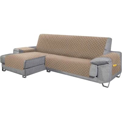 Funda Sofá Chaise Longue, Acolchada Reversible, Protección Antiácaros y Manchas, Para Sofás de 240cm, Disponible en: Rojo, Marrón, Azul, Beige y Gris, Marca HMS. Funda Sofá Chaise Longue, Acolchada Reversible, Protección Antiácaros y Manchas, Para Sofás de 240cm, Disponible en: Rojo, Marrón, Azul, Beige y Gris, Marca HMS.