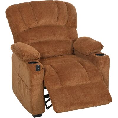 HOMCOM Sillón Relax Reclinable Eléctrico, Sillón Reclinable Silencioso de Terciopelo con Función Memoria HOMCOM Sillón Relax Reclinable Eléctrico, Sillón Reclinable Silencioso de Terciopelo con Función Memoria