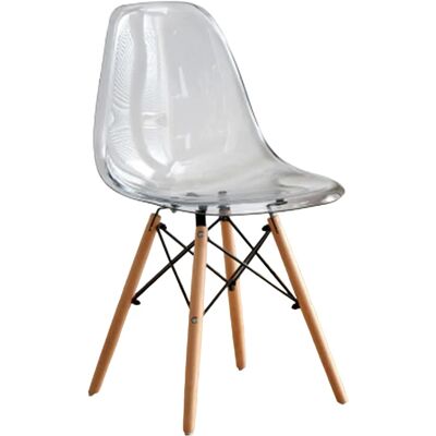 Ninguno PACK 4 sillas EMA con patas de madera, mueble estilo nórdico medieval, para escritorio, comedor, dormitorio, balcón o restaurante BAR hosteleria, OFICINA Mesa de comedor nórdica cocina, TRANSPARENTE Ninguno PACK 4 sillas EMA con patas de madera, mueble estilo nórdico medieval, para escritorio, comedor, dormitorio, balcón o restaurante BAR hosteleria, OFICINA Mesa de comedor nórdica cocina, TRANSPARENTE
