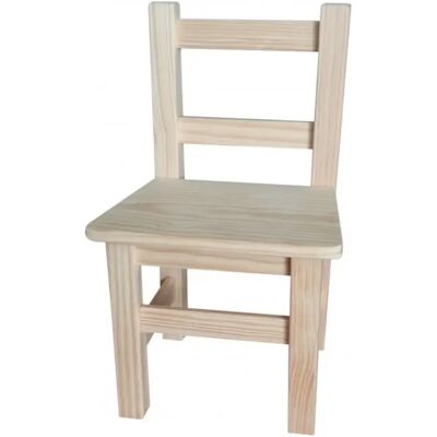 Ninguno STARLEY-Silla infantil con respaldo de madera natural 20x24x39cm/25x31x57cm Ninguno STARLEY-Silla infantil con respaldo de madera natural 20x24x39cm/25x31x57cm
