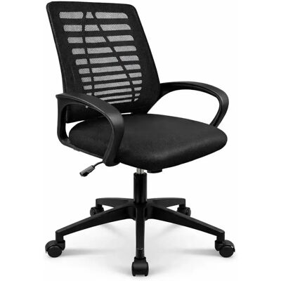 T-lovendo - Silla de Oficina Ergonómica con Soporte Lumbar y Respaldo de Malla Transpirable - Altura Regulable - Giratoria T-lovendo - Silla de Oficina Ergonómica con Soporte Lumbar y Respaldo de Malla Transpirable - Altura Regulable - Giratoria