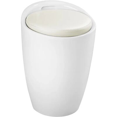 Tectake - Taburete con compartimiento de almacenaje Interior para almacenaje con capacidad de 18 litros Exterior robusto de plástico ABS Cojín acolchado con 5 cm, extraíble y tapizado en piel Tectake - Taburete con compartimiento de almacenaje Interior para almacenaje con capacidad de 18 litros Exterior robusto de plástico ABS Cojín acolchado con 5 cm, extraíble y tapizado en piel