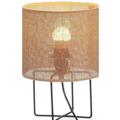 NONE Factory Cuadros - Lámpara Sobremesa Pantalla Natural Acra / Lampara de Mesa - Medidas: 20 X 20 X 28 Cm - Diseño Moderno - Iluminación Cálida NONE Factory Cuadros - Lámpara Sobremesa Pantalla Natural Acra / Lampara de Mesa - Medidas: 20 X 20 X 28 Cm - Diseño Moderno - Iluminación Cálida