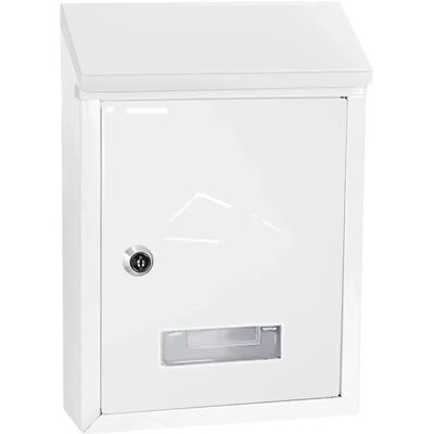 JUJU EasySpeed Buzón de Exterior, con Llaves Cerradura y Tapa Antilluvia, Metálico, para Correo, Cartas y Sobres, 30x22x7cm JUJU EasySpeed Buzón de Exterior, con Llaves Cerradura y Tapa Antilluvia, Metálico, para Correo, Cartas y Sobres, 30x22x7cm