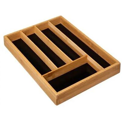 Organizador de cubiertos de bambú 5five - Cocina moderna Organizador de cubiertos de bambú 5five - Cocina moderna