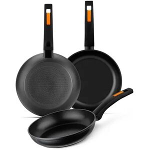 Monix Fuego - Set 3 Sartenes, Lote 20, 24 y 28 cm, Antiadherentes, Aluminio Forjado, Cocina de Inducción, Gas y Vitrocerámica Monix Fuego - Set 3 Sartenes, Lote 20, 24 y 28 cm, Antiadherentes, Aluminio Forjado, Cocina de Inducción, Gas y Vitrocerámica